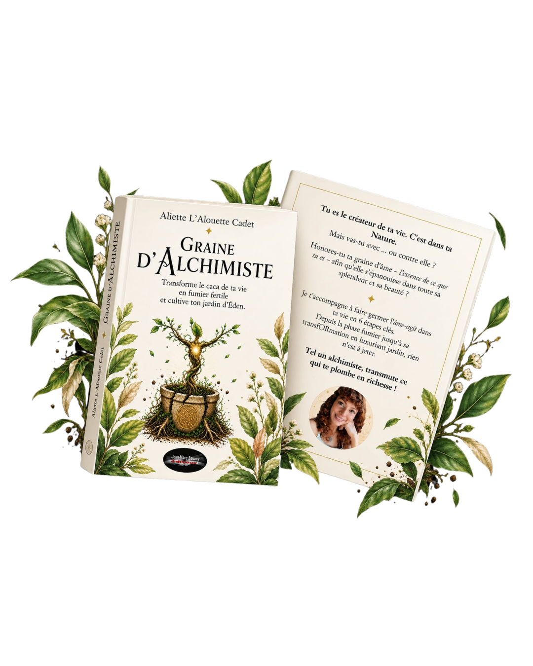 Graine d'Alchimiste, le livre d'Aliette L'Alouette Cadet : couverture et quatrième de couverture.